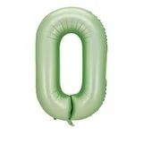 34" Sage Foil Balloon Number